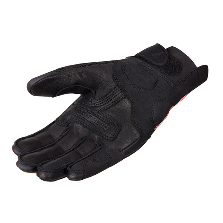 Rękawice Skórzane Rebelhorn Gap III Black/Fluo Red