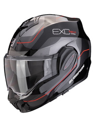Scorpion Exo-Tech Evo Pro Commuta GLOSSY BLACK-SILVER-RED
