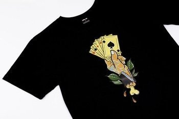 01 DAVCA T-shirt cards black