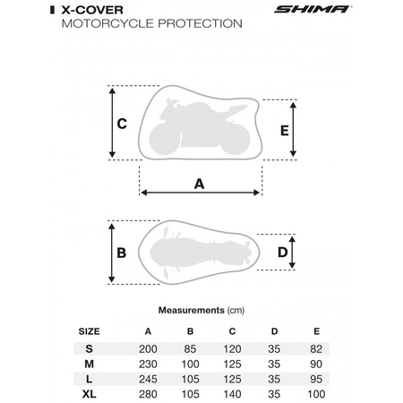 SHIMA X-Cover pokrowiec na motocykl r. XL