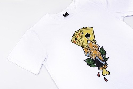01 DAVCA T-shirt cards white