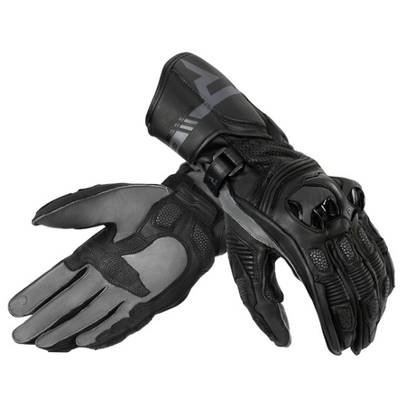  Rękawice Skórzane Rebelhorn ST Long Black/Grey