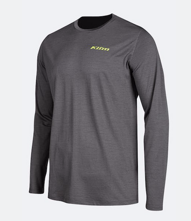 KLIM Teton Merino Wool LS Shirt Asphalt