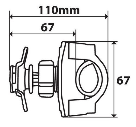 LAMPA 90452 Opti uchwyt mocowany do kierownicy