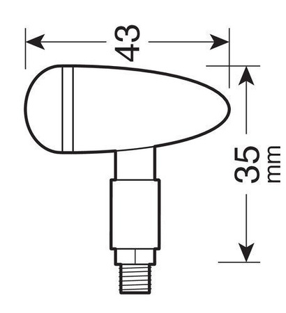 LAMPA 90482 Drop kierunkowskazy - czarny